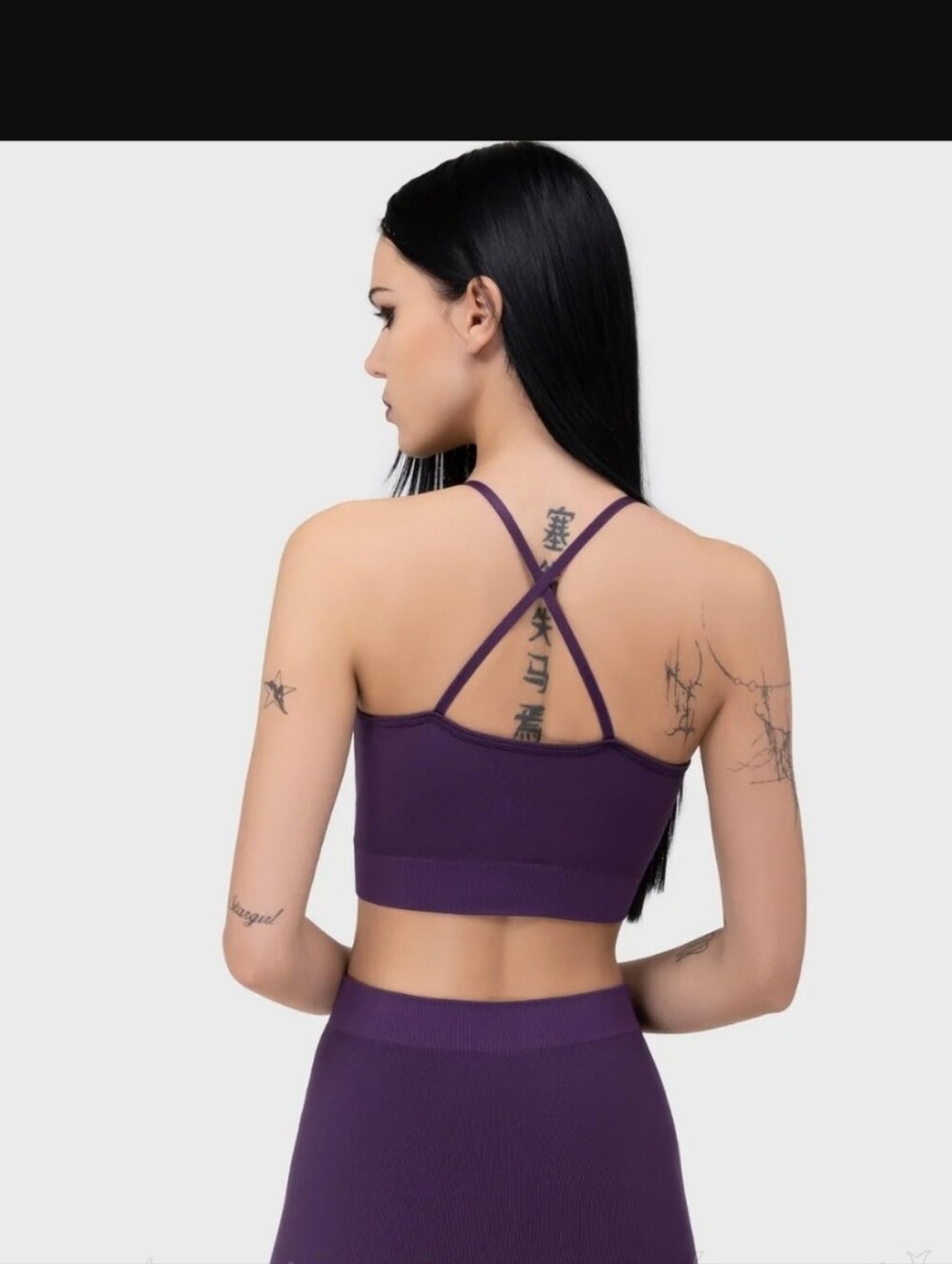 Killstar Women's Purple Seamless Scoop Bralette - Picture 5 of 7